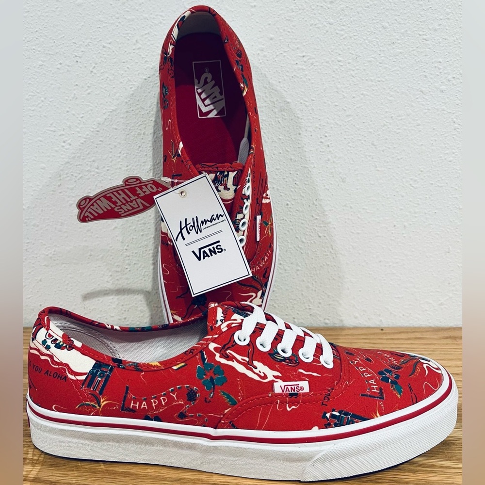 BNIB Men’s Vans Authentic x Hoffman Happy Hawaii Aloha canvas sneakers sz 12